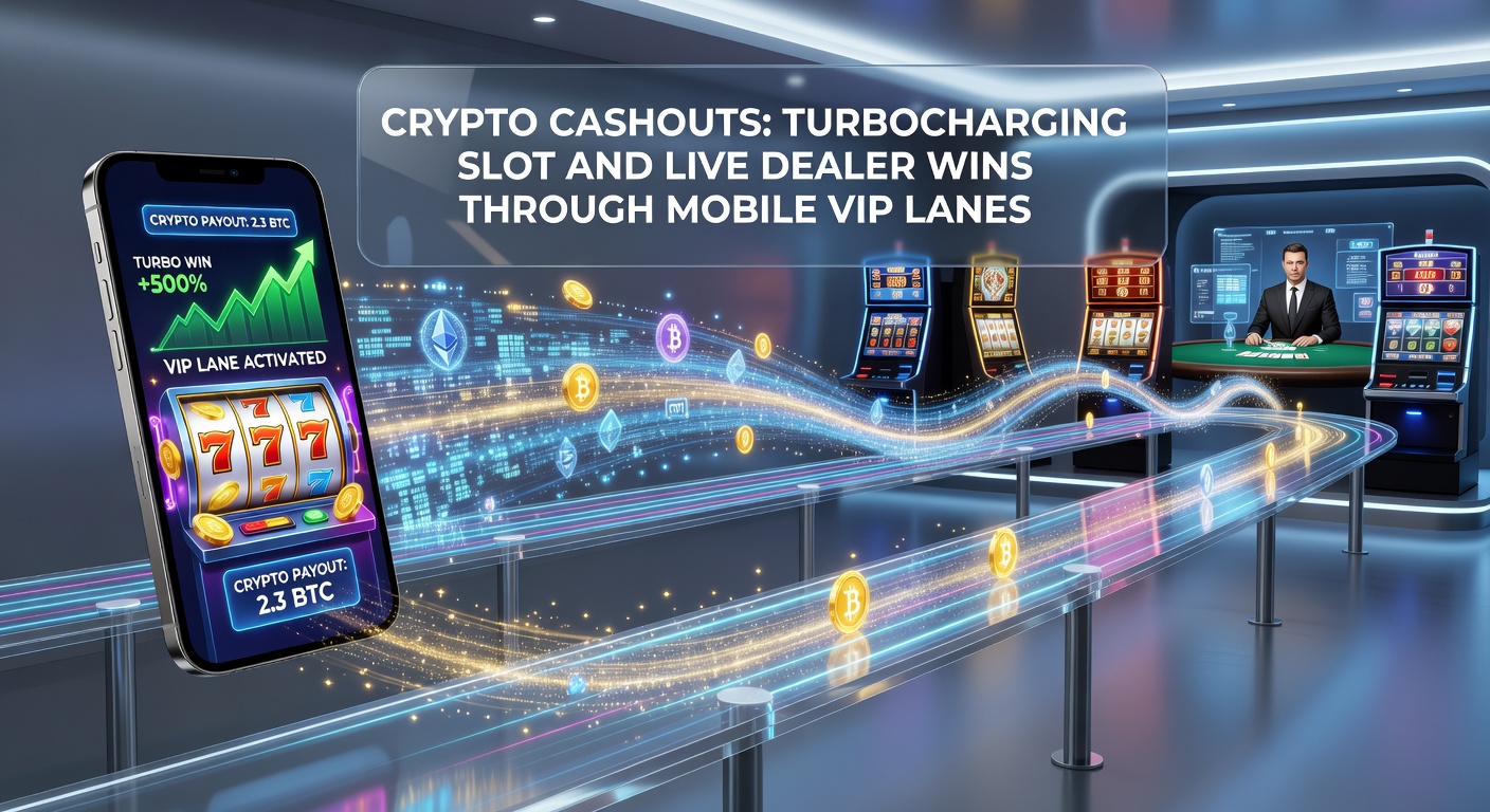 Mobile phone screen displaying a vibrant slot game payout with cryptocurrency wallet integration and VIP badge highlighted, illustrating fast crypto cashouts in action